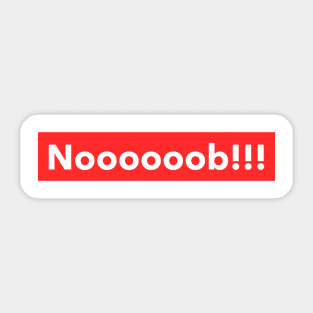 Nooooob! Gen Z Gamer Noob Sticker